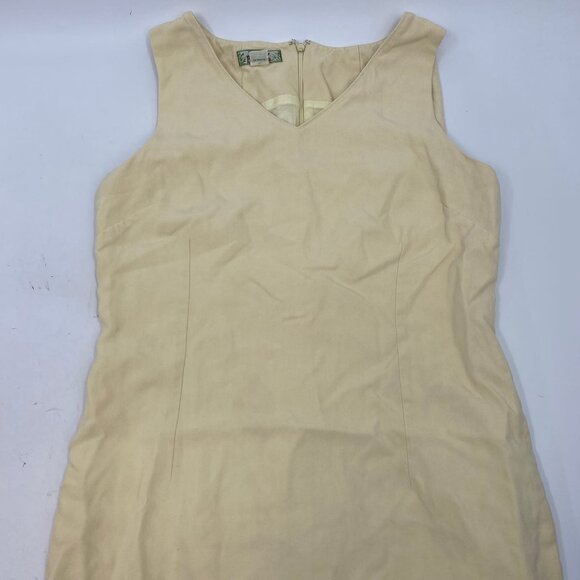 Tommy Bahama Yellow Silk Sleeveless Mini Dress | Size 10 - Picture 3 of 6